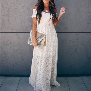 VICI head over heels smocked lace dress NWT